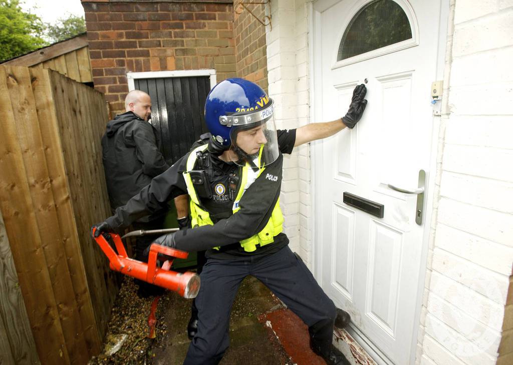 An officer of the law may use force to enter your home, car or place of business to execute the search warrant, only if, after notice of his authority and purpose, he/she is refused entry search warrant - unreasonable search